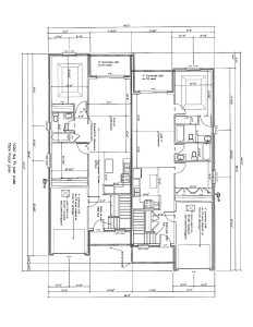 Photo of 1020 sf floor plan with both 1 and 2 bath models on Forhan Street
