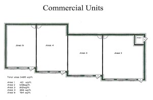 photo of floor plan for 111 sandwich commercial by norbuilt